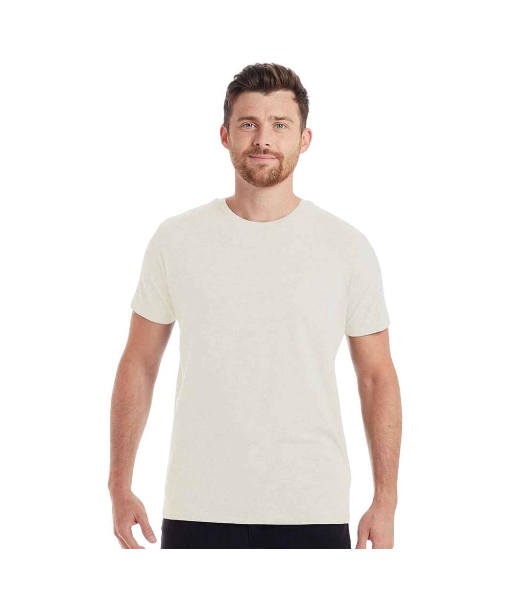 T-shirt organique hommes beige pâle Mantis Mantis