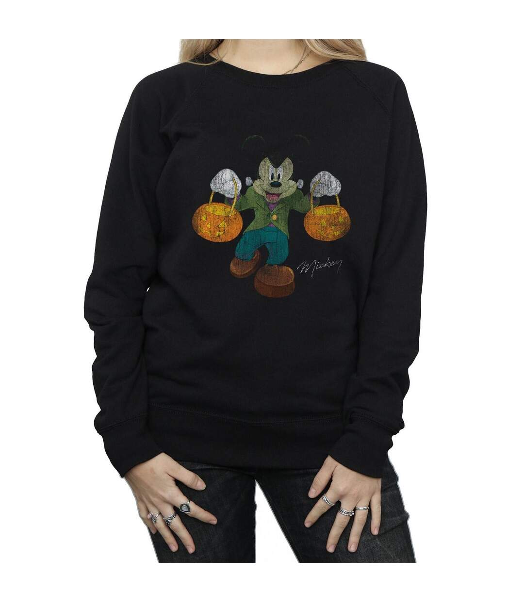 Disney - Sweat FRANKENSTEIN MICKEY MOUSE - Femme (Noir) - UTBI9027-3