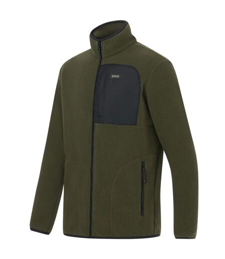 Veste Polaire Frankie Homme Kaki Foncé Noir Regatta