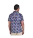 Chemise Manches Courtes Motif/style Floral Hawaii Homme Bleu Marine Raging Bull-3
