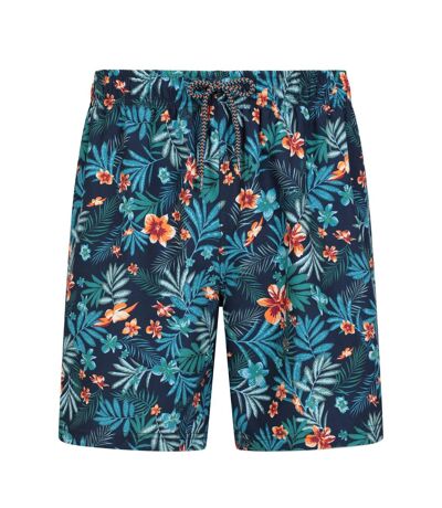 Mens aruba floral swim shorts teal Mountain Warehouse