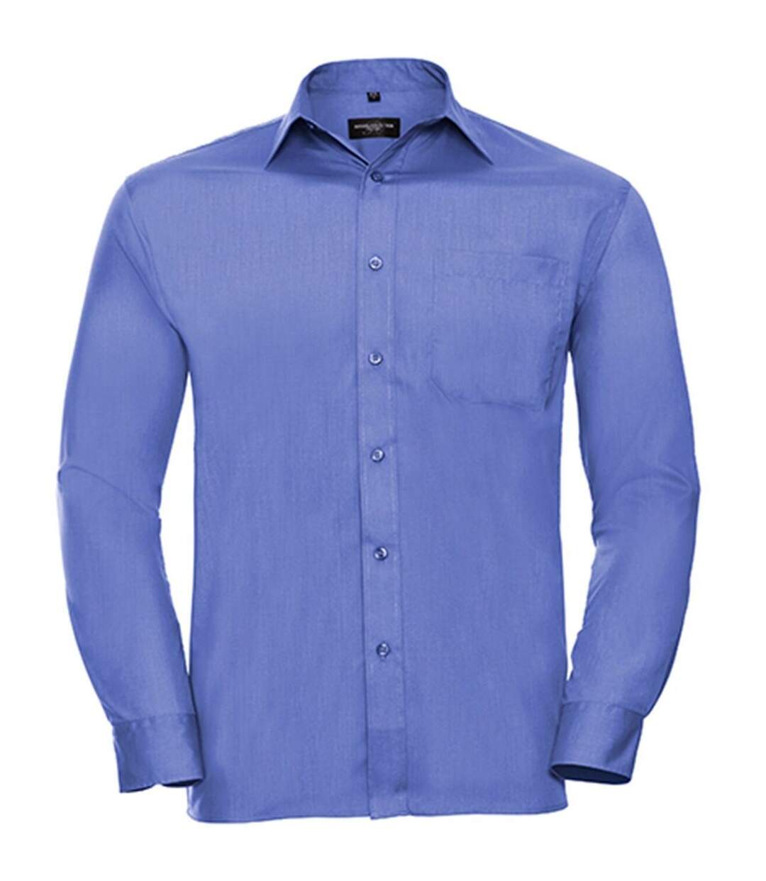 Chemise poplin manches longues repassage facile - Homme - RU934M - bleu clair corporate-2