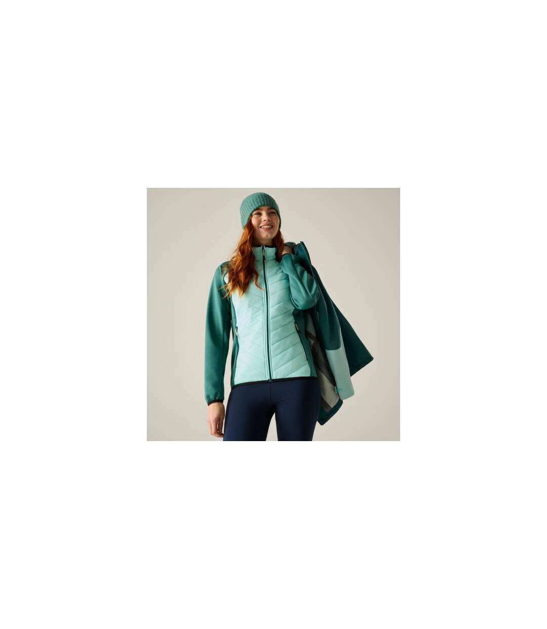 Veste Motif/style 3-en-1 Carletta Femme Vert Sarcelle Regatta-1