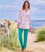 Women's Turquoise Stretchy Pants