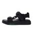 Womens/ladies suruga premium sandals black/green Lacoste-3