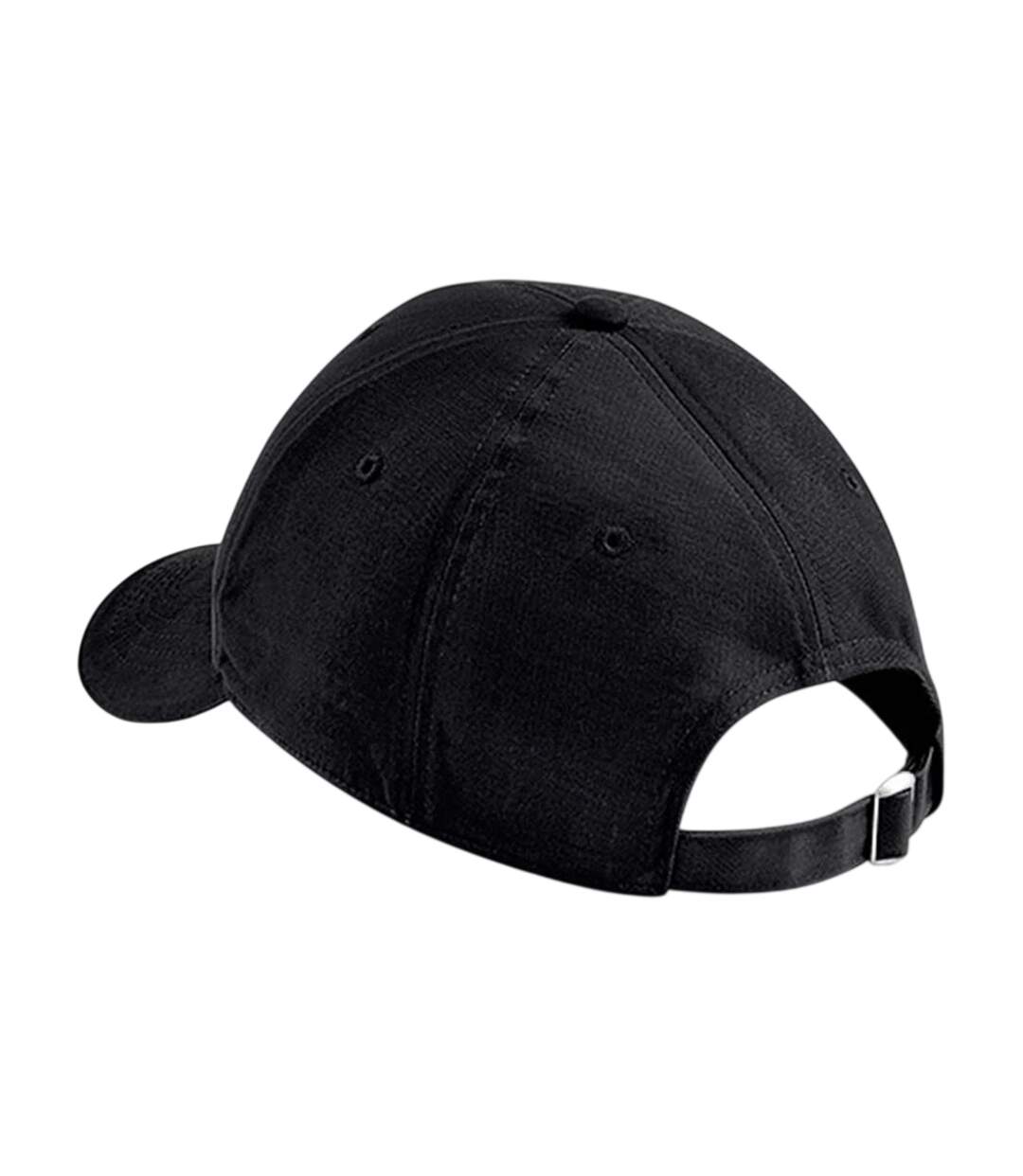 Casquette Motif/style 6 Panneaux Athleisure Noir Gris Foncé Beechfield-2