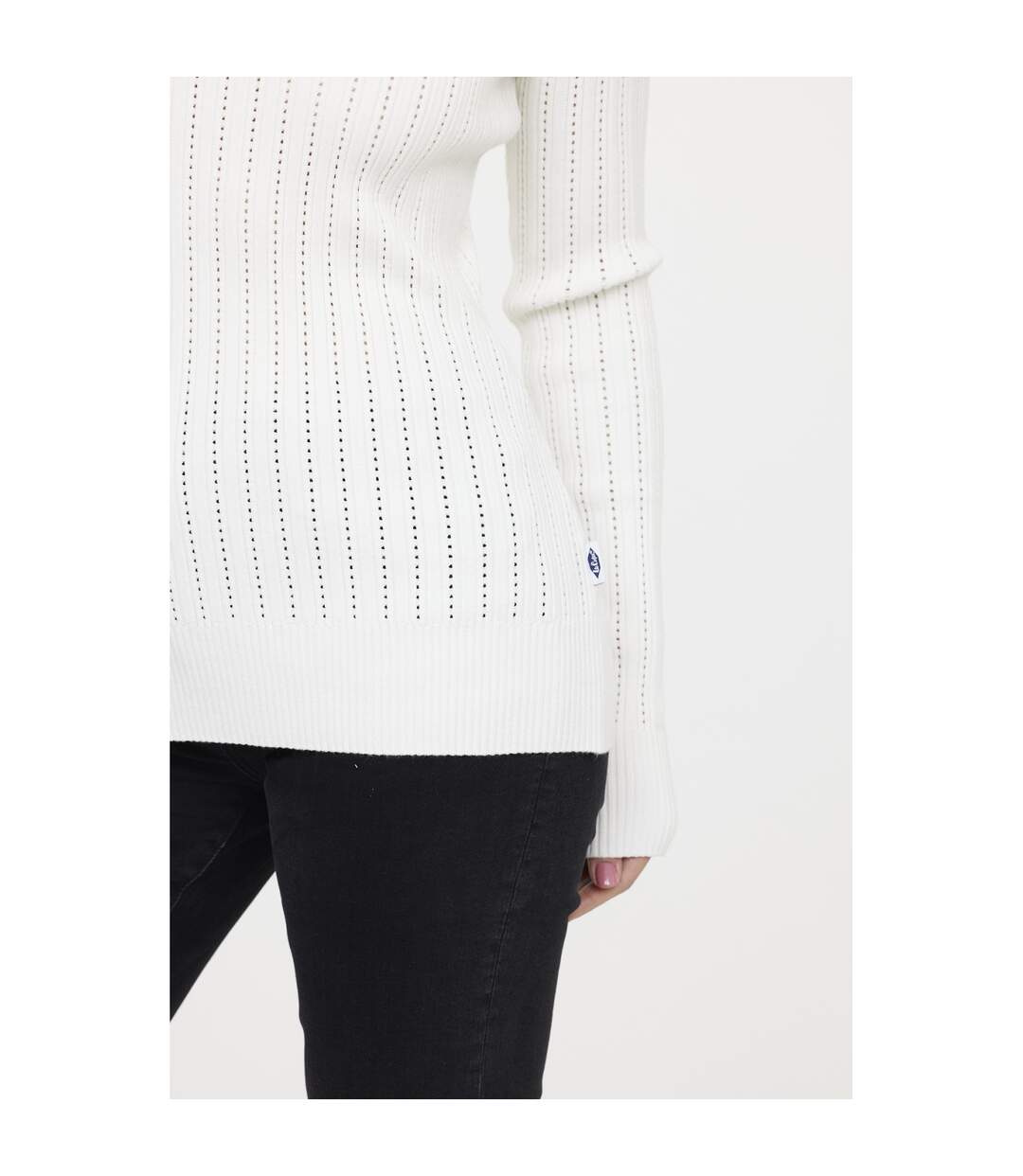Pull manches longues viscose slim COSPIA-5