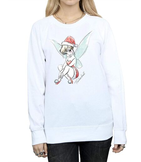 Disney - Sweat TINKERBELL CHRISTMAS FAIRY - Femme (Blanc) - UTBI11822