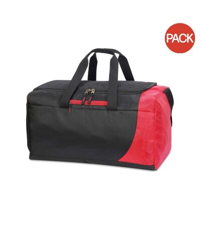 Lot de 2  Sac de voyage 43l naxos taille unique noir/rouge Shugon