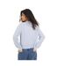 Womens/ladies Lawson Knitted Crew Neck Raglan Cardigan Blue Brave Soul-2