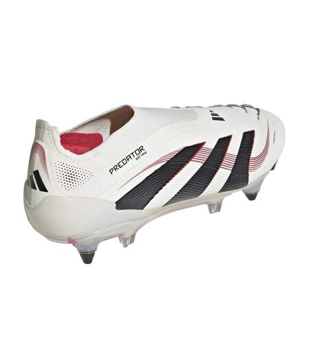 Mens Predator Elite 3 Stripes Soft Ground Football Boots Off White Black Adidas