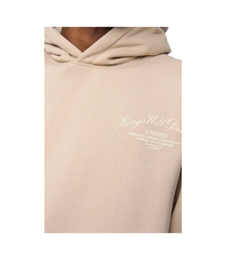 Mens Arch Cotton Oversized Hoodie Stone Kings Will Dream
