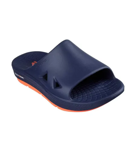Claquettes Homme Bleu Marine Corail Skechers