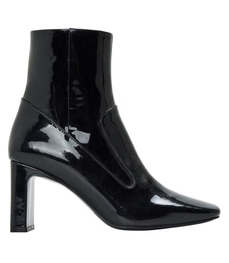 Womens/ladies Millenia Block Heel Ankle Boots Black Diesel