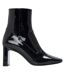 Womens/ladies Millenia Block Heel Ankle Boots Black Diesel-1