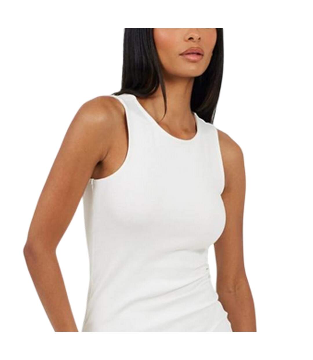 Robe Courte Sans Manches Femme Blanc Brave Soul-4