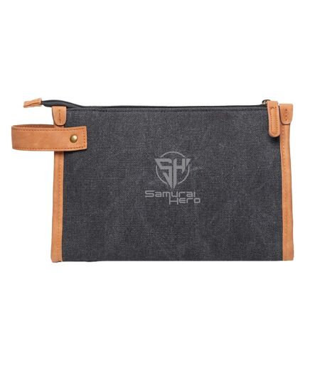 Bosler Canvas Recycled Toiletry Bag One Size Black Vinga