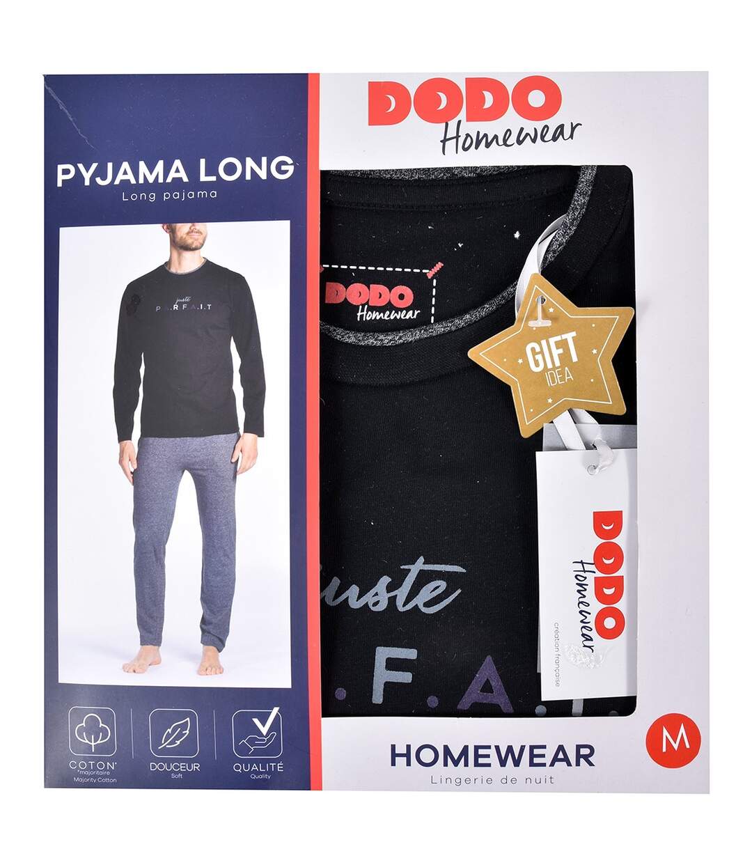 Pyjama DODO HOMEWEAR PARFORT NOIR-4