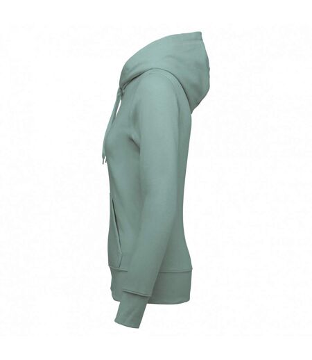 Womens/ladies hoodie sage Kariban