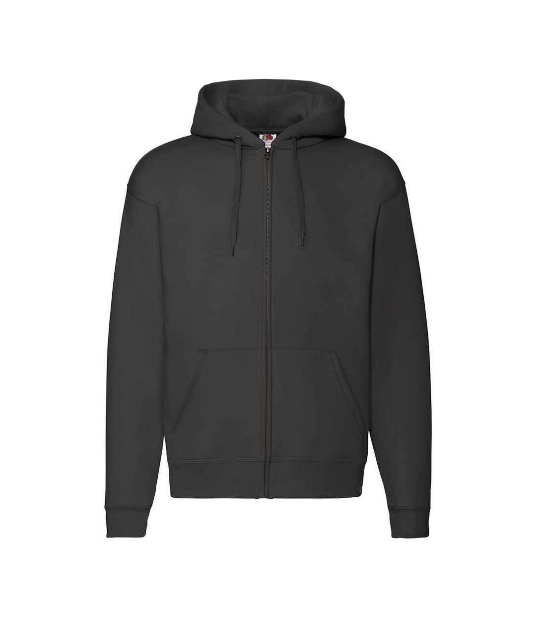 Veste À Capuche Premium Adulte Noir Fruit Of The Loom-1