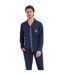 Pyjama long ouvert homme Rayures Waves Athena-1