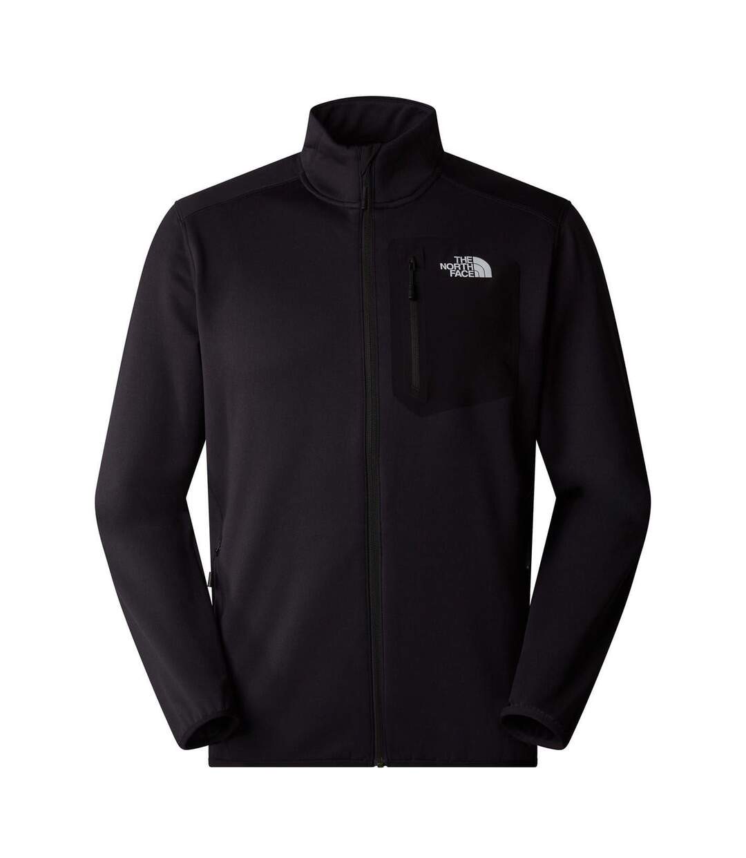 Mens Crest Full Zip Fleece Jacket Black The North Face-2