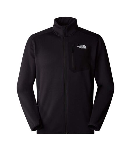 Mens Crest Full Zip Fleece Jacket Black The North Face