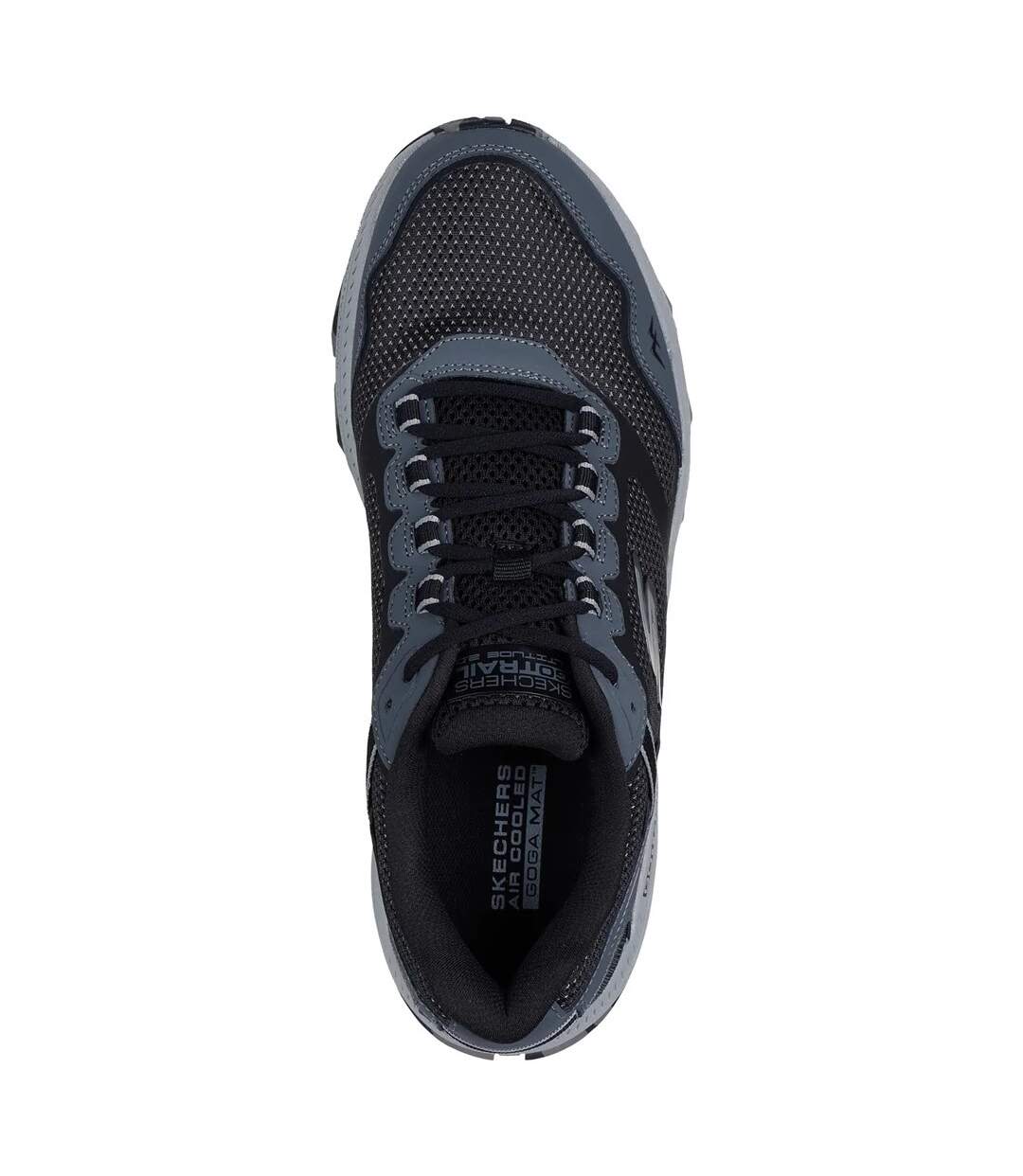 Mens Go Run Trail Altitude 2.0 Marble Rock 3.0 Leather Walking Shoes Black Grey Skechers-4