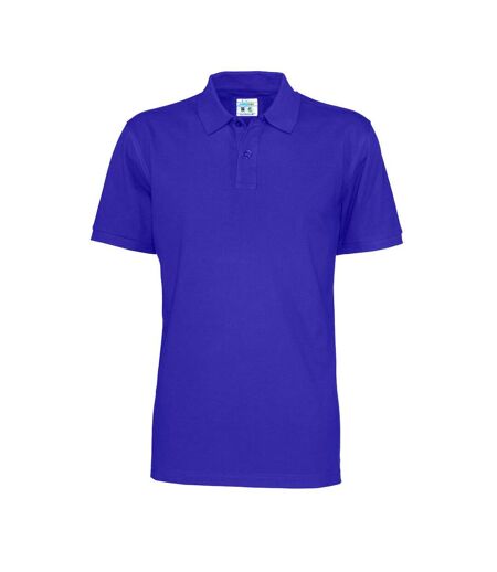 Mens Pique Polo Shirt Royal Blue Clique