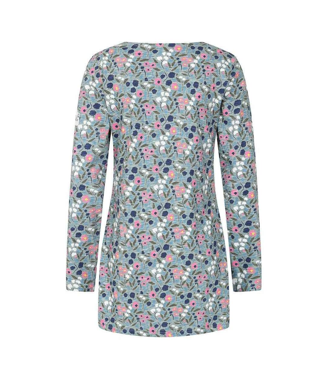 Tunique Motif/style Pensée Femme Vert Rose Lazy Jacks-3