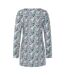 Tunique Motif/style Pensée Femme Vert Rose Lazy Jacks-3
