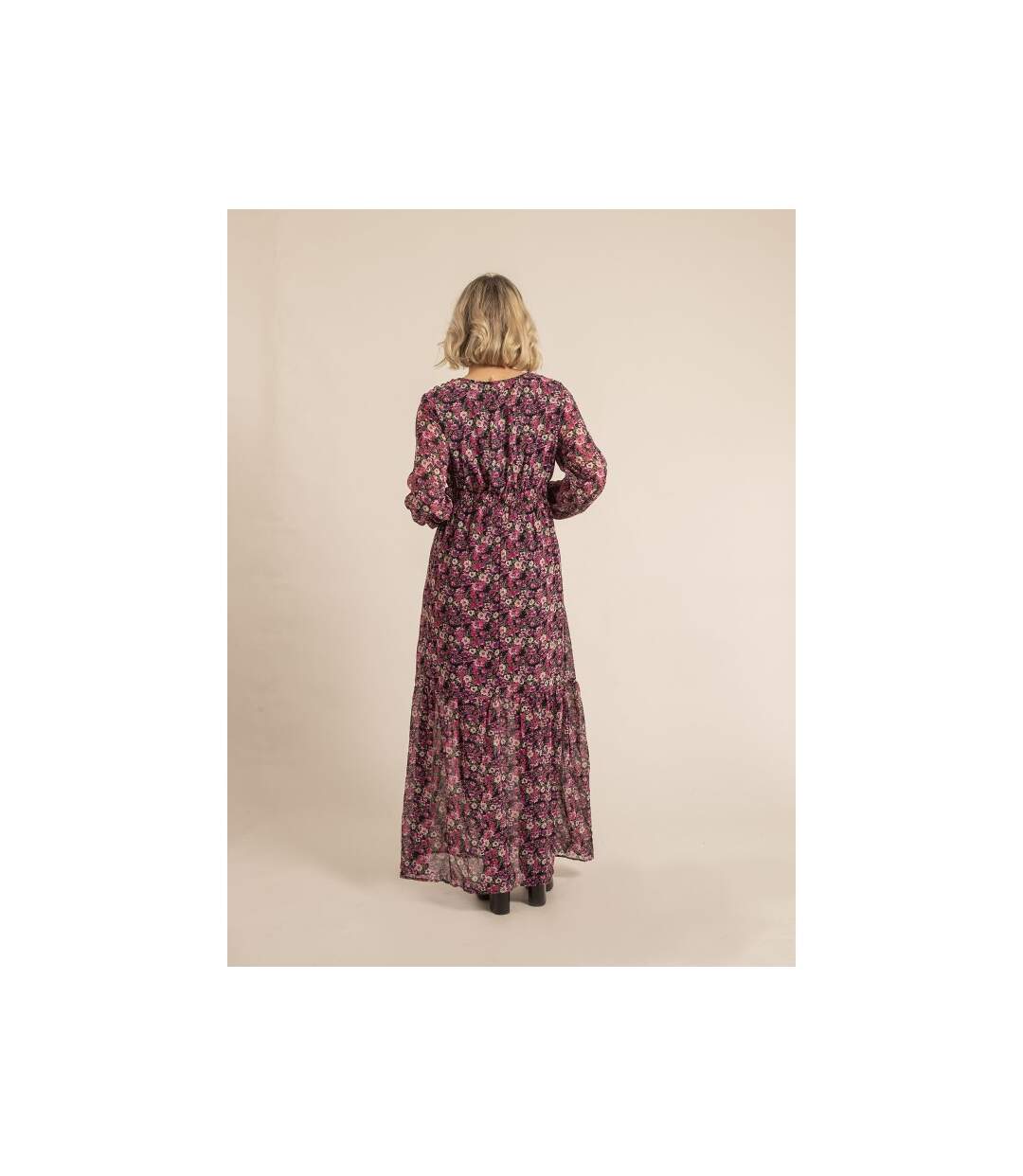 Robe longue à motifs IGNACIA - Dona X Lisa-2