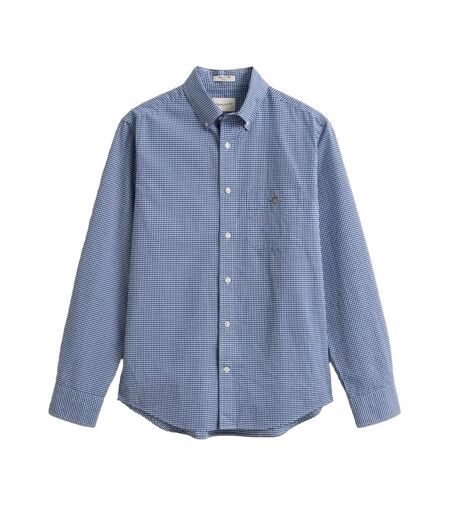 Mens Fitted Shirt Blue Gant