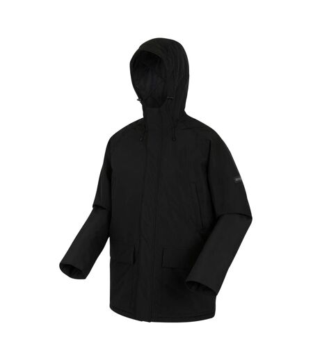 Veste Imperméable Savon Homme Noir Gris Foncé Regatta