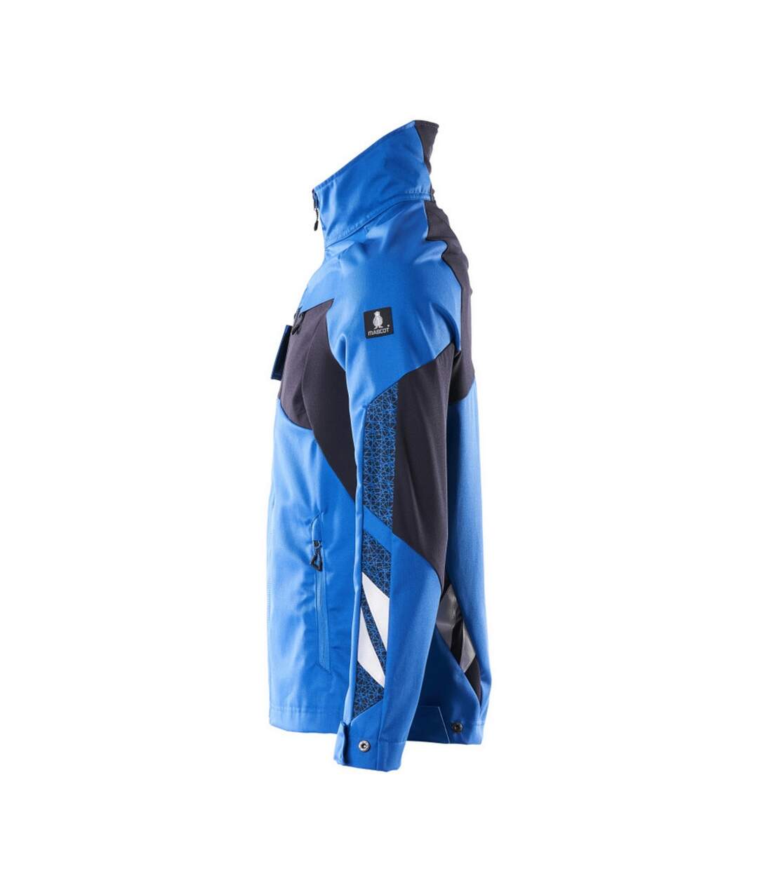 Mens Accelerate Stretch Jacket Azure Blue Dark Navy Mascot-4