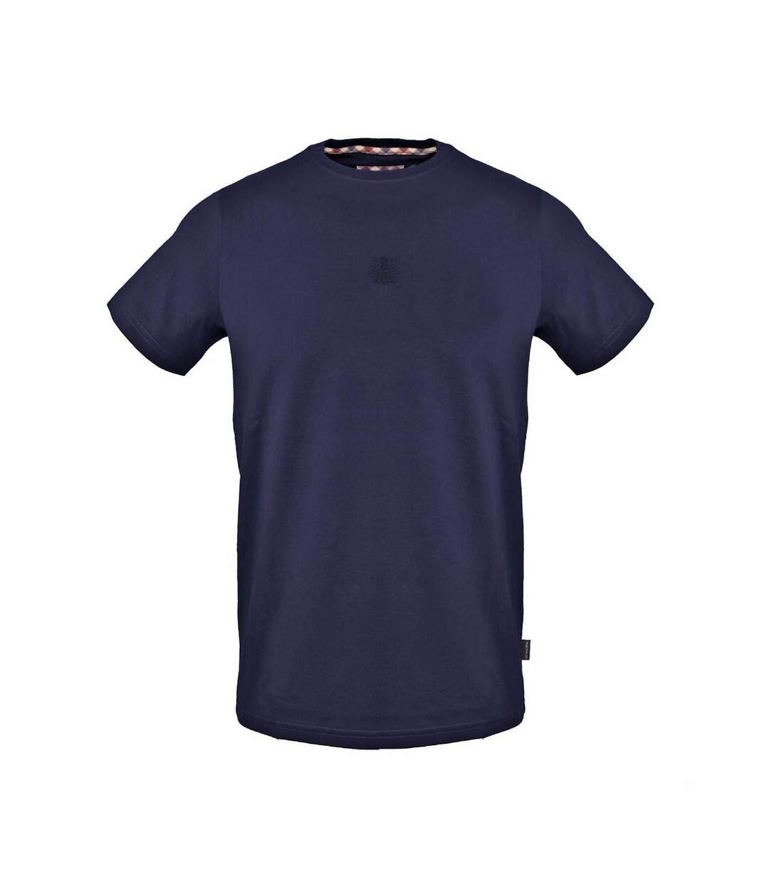 T-shirt Motif/style Logo Homme Bleu Marine Aquascutum-1