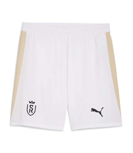 Stade reims short blanc/beige homme puma