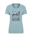 T-shirt discover padstow femme bleu Mountain Warehouse-1