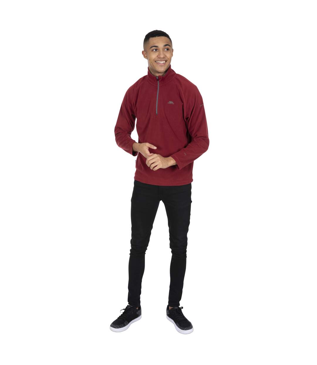 Polaire Blackford Homme Rouge Foncé Trespass-3