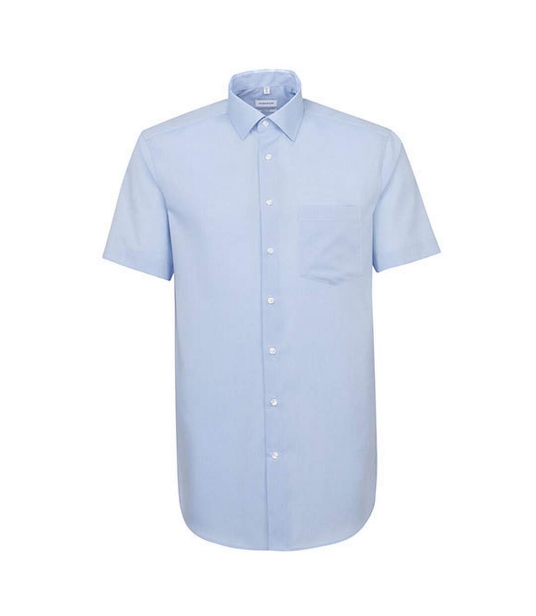Chemise Manches Courtes Homme Bleu Clair Seidensticker-1
