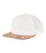 Casquette Ajustable Motif/style Liège Beige Pâle Flexfit-1