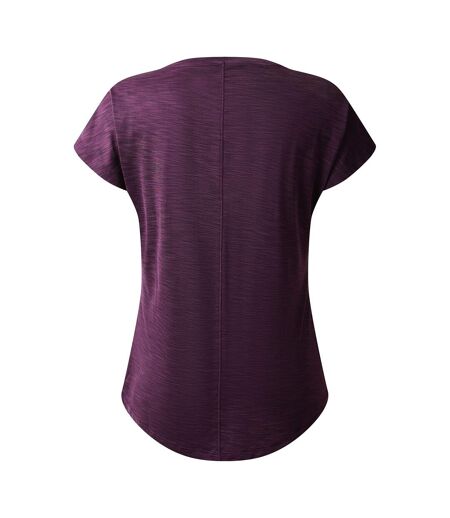 Womens/ladies vigilant active t-shirt deep plum Dare 2B