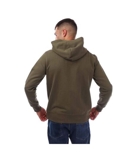 Veste À Capuche Style Logo Bouclier Homme Vert Gant