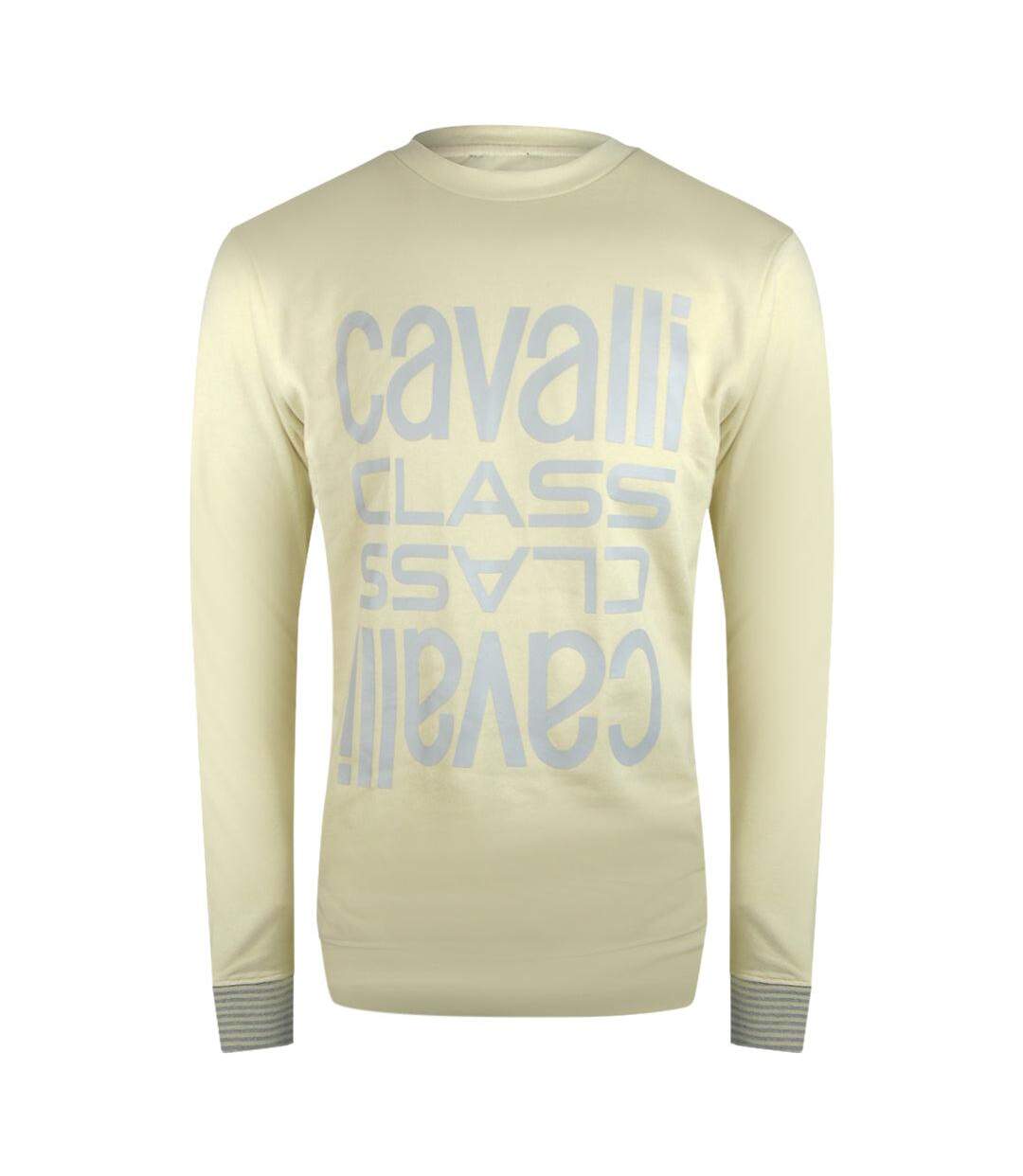 Sweat Motif Logo Adulte Beige Sable Cavalli Class-1