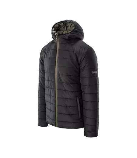 Mens cameleon ii lightweight padded jacket black/olive green MAGNUM