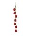 Suspension de Noël Perlée 7 Cloches 45cm Rouge-1