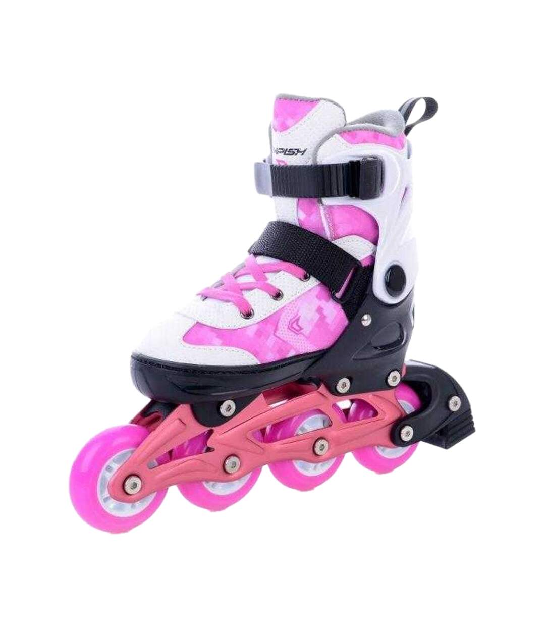 Patins À Roulettes Alignées Dasty Enfant 41-42 Fr Blanc Rose Tempish-4