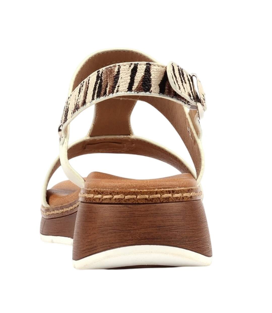 Sandales À Talons Compensés Georgia Femme Blanc Lunar-2