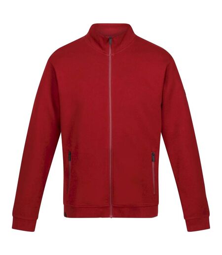 Regatta Mens Felton Sustainable Full Zip Fleece Jacket (Syrah Red)