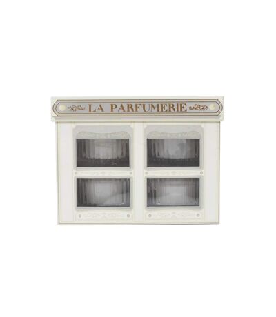 Coffret 4 Bougies Parfumées Parfumerie 35g Blanc